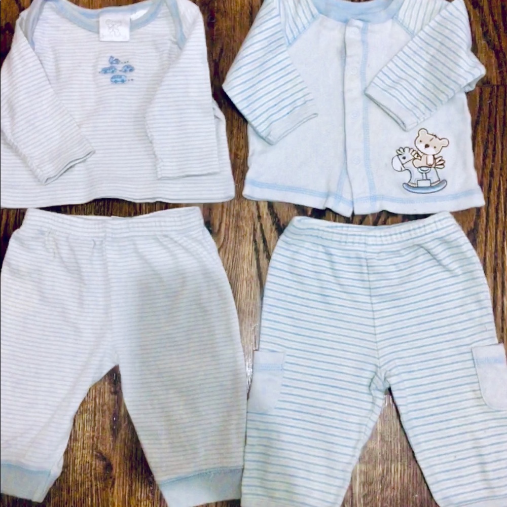 Lot 3 Baby Boy First Impressions 2 PC Outfits 3 M